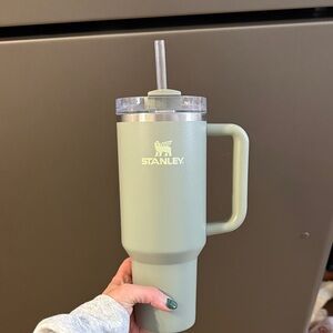 Stanley Sage Green Travel Tumbler with Handle